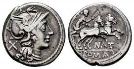 Pinaria. Denario. 155 a.C. Roma. (Ffc-964). (Craw-200/1). (Cal-1091). Ag. 3,95 g. MBC. Est...50,00.