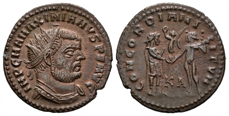 Maximiano Hércules. Antoniniano. 286-305 d.C. Cyzicus. (Ric-13). Rev.: CONCORDIA...