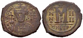 Tiberio II Constantino. Follis. 578-582 d.C. Theoupolis (Antioquía). (Sear-447). Ae. 15,34 g. MBC-. Est...40,00.