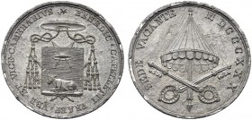 ASTA PER CORRISPONDENZA
ROMA
Sede Vacante (Cam. Card. Francesco Galeffi), 1830-31. Medaglia opus Nicola Cerbara. MB gr. 19,58 mm 37,2 Lo stemma del ...