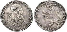 ASTA PER CORRISPONDENZA
BOLOGNA
Pio V (Antonio Michele Ghislieri), 1565-1572. Bianco. Ar gr. 4,81 PIVS IIIII PONT MAX Busto a d. con piviale ornato....