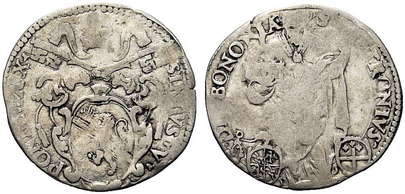 ASTA PER CORRISPONDENZA
BOLOGNA
Sisto V (Felice Peretti), 1585-1590. Giulio. A...