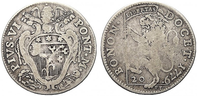 ASTA PER CORRISPONDENZA
BOLOGNA
Pio VI (Giovanni Angelo Braschi), 1775-1799. L...