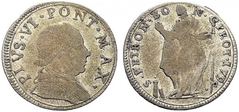 ASTA PER CORRISPONDENZA
BOLOGNA
Pio VI (Giovanni Angelo Braschi), 1775-1799. M...