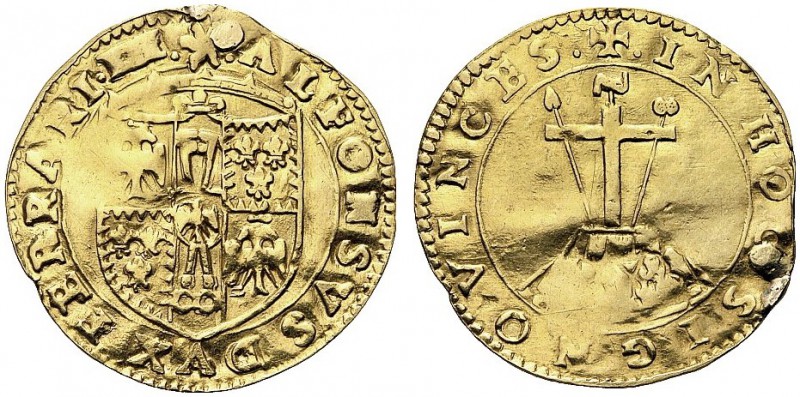 ASTA PER CORRISPONDENZA
FERRARA
Alfonso I d’Este, 1505-1534. Scudo d'oro del S...
