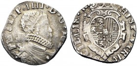 ASTA PER CORRISPONDENZA
NAPOLI
Filippo IV di Spagna, 1621-1665. Tarì 1622. Ar gr. 5,85 Busto del re radiato. Rv. Stemma coronato. Pannuti Riccio 29/...