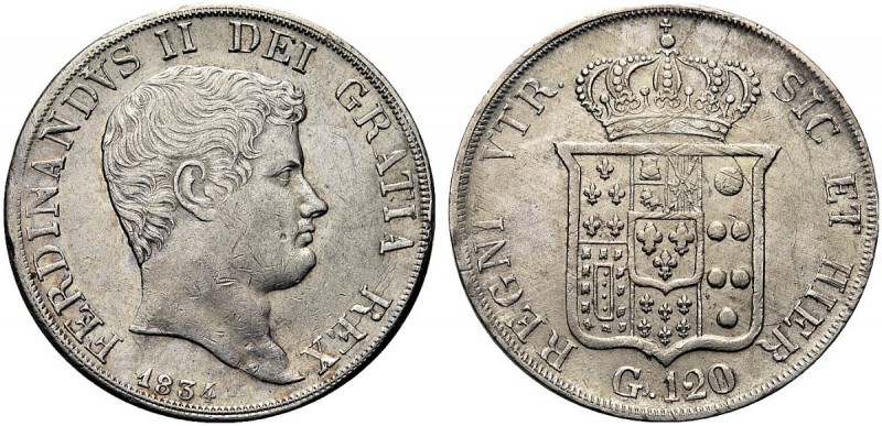 ASTA PER CORRISPONDENZA
NAPOLI
Ferdinando II di Borbone, 1830-1859. Piastra da...