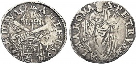 ASTA PER CORRISPONDENZA
ROMA
Sede Vacante (Cam. Card. Guido Ascanio Sforza), 1559. Giulio 1559. Ar gr. 2,76 Stemma Sforza sormontato da padiglione, ...