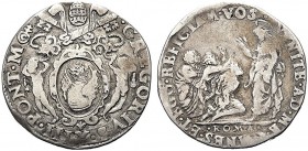 ASTA PER CORRISPONDENZA
ROMA
Gregorio XIII (Ugo Boncompagni), 1572-1585. Testone a. X. Ar gr. 8,18 GREGORIVS XIII PONT M Busto, a s., con piviale or...
