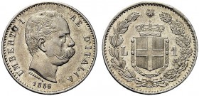 ASTA PER CORRISPONDENZA
SAVOIA
Umberto I, Re d’Italia, 1878-1900. Lira 1886. Ar Pag. 603; Gig. 37. SPL