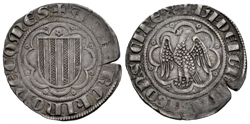 Corona de Aragón. Jaime II (1291-1327). Pirral. Sicilia. (Cru-353). Ag. 3,26 g. ...