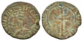 Corona de Aragón. Alfonso V (1416-1458). Dinero. Mallorca. (Cru-846). (Cr C.G-2898). Ve. 0,77 g. En Mallorca reinó como Alfonso IV. Poquísimos ejampla...