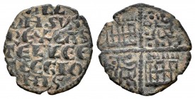 Reino de Castilla y León. Alfonso X (1252-1284). Dinero. (Bautista-360.1). Ve. 1,20 g. Sin marca de ceca. 1ª emisión. MBC+. Est...30,00.