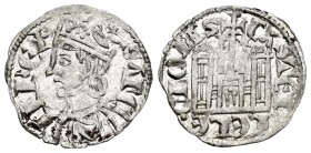 Reino de Castilla y León. Sancho IV (1054-1076). Cornado. Burgos. (Bautista-427.1 variante). Anv.: Tres puntos en corona y estrella encima. Rev.: B y ...