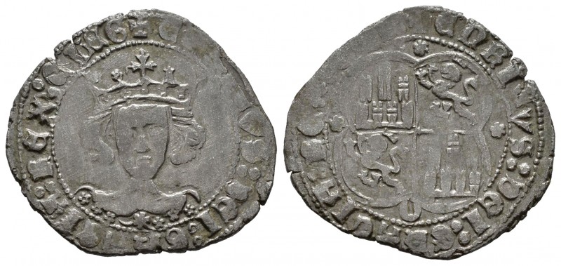 Reino de Castilla y León. Enrique II (1368-1379). Real de vellón. Oviedo. (Bauti...
