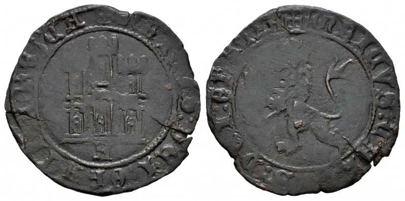 Reino de Castilla y León. Enrique IV (1454-1474). 1 maravedí. Ávila. (Bautista-9...