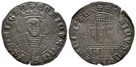 Reino de Castilla y León. Enrique IV (1454-1474). Cuartillo. Jaén. (Bautista-1013). Ve. 2,71 g. IAEN debajo del castillo. Grieta. MBC+. Est...80,00.