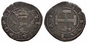Fernando II (1479-1516). Caballo. (1504-1516). Nápoles. (Vti-77). Ae. 2,12 g. Como Fernando III de Nápoles. MBC-. Est...70,00.