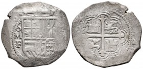 Felipe III (1598-1621). 8 reales. 1610. México. F. (Cal 2019-893). Ag. 26,28 g. Corrosiones superficiales limpiadas. Escasa. Ex colección Gaspár de Po...