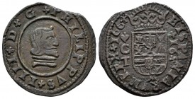 Felipe IV (1621-1665). 16 maravedís. 1664. Córdoba. TM. (Cal 2019-445). (Jarabo-Sanahuja-M68). Ae. 5,00 g. MBC. Est...40,00.