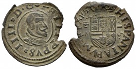 Felipe IV (1621-1665). 16 maravedís. 1662. Valladolid. M. (Cal 2019-509). Ae. 3,42 g. Cospel faltado. Escasa. MBC+. Est...35,00.