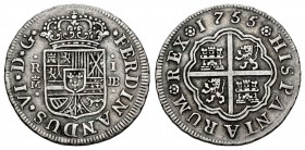 Fernando VI (1746-1759). 1 real. 1755. Madrid. (Cal-179). Ag. 2,92 g. MBC+. Est...60,00.