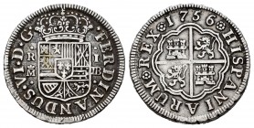 Fernando VI (1746-1759). 1 real. 1756. Madrid. JB. (Cal 2019-180). Ag. 2,83 g. MBC. Est...40,00.