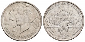 Estados Unidos. 1/2 dollar. 1936. (Km-168). Ag. 12,49 g. Arkansas Centonial. 1836-1936. EBC+. Est...90,00.