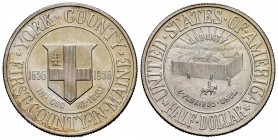 Estados Unidos. 1/2 dollar. 1936. (Km-189). Ag. 12,51 g. 300 años del Condado de York, Maine. 1636-1936. SC. Est...90,00.