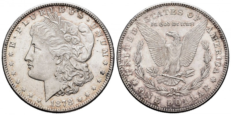 Estados Unidos. 1 dollar. 1878. San Francisco. S. (Km-108). Ag. 25,73 g. Pleno b...