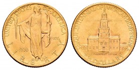 Estados Unidos. 2 1/2 dollar. 1926. (Km-161). (Fried-123). Au. 4,18 g. 150 aniversario de la Declaración de Independencia. Escasa. SC. Est...250,00.