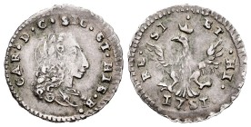 Italia. Carlos III. 1/2 tari. 1751. Sicilia. (Vti-18). Ag. 1,14 g. MBC. Est...75,00.
