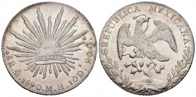 México. 8 reales. 1890. México. MH. (Km-377.10). Ag. 27,07 g. Brillo original. EBC+. Est...150,00.