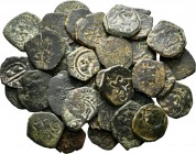 Lote de 38 cobres de los Austrias de módulos pequeños. IMPRESCINDIBLE EXAMINAR. BC/MBC-. Est...150,00.