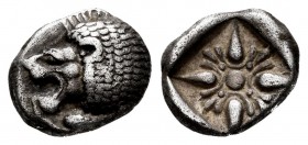 Jonia. Miletos. Dióbolo. s. VI-V a.C. (Gc-3532). Ag. 1,13 g. MBC. Est...45,00.