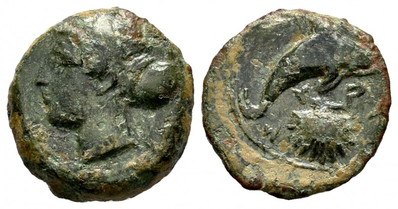 Sicilia. Dionysius I. Hemilitrón. 405-367 a.C. Siracusa. (Gc-1187). (Sng Cop-697...