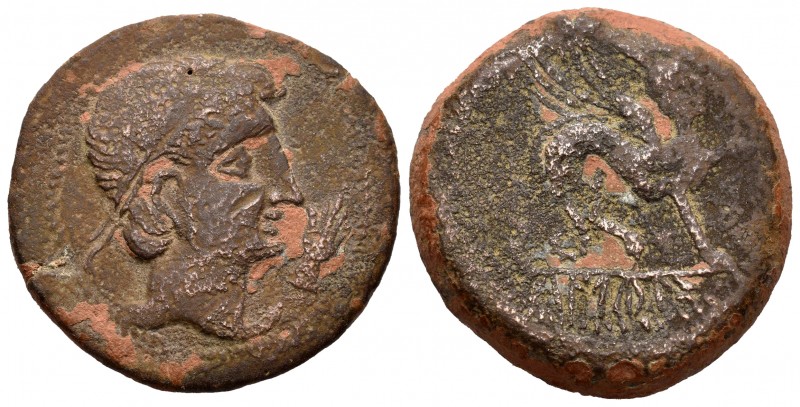 Kastilo-Castulo. As. 180 a.C. Cazlona (Jaén). (Abh-701). (Acip-2143). Ae. 15,74 ...