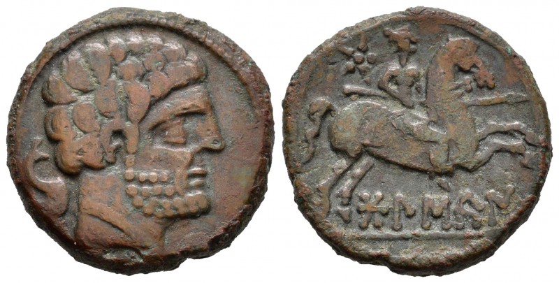 Bolskan. As. 180-20 a.C. Huesca. (Abh-1918). (Acip-1415). (C-4). Ae. 10,05 g. MB...