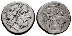 Anónima. Victoriato. 211-208 a.C. Roma. (Craw-10371). (Seaby-36i). Ag. 3,03 g. BC+. Est...25,00.