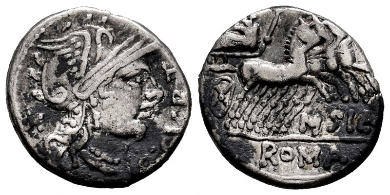 Curtia. Denario. 116-115 a.C. Norte de Italia. (Ffc-669). (Craw-285-2). (Cal-534...