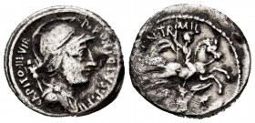Fonteia. Denario. 55 a.C. Roma. (Ffc-723). (Craw-429-1). (Cal-594). Ag. 3,78 g. BC+/MBC-. Est...35,00.