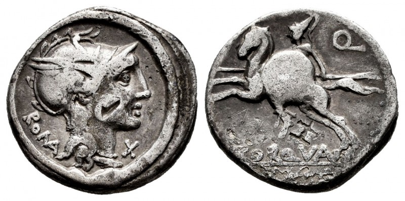 Manlia. Denario. 113-112 a.C. Roma. (Ffc-836). (Craw-295/1). Ag. 3,85 g. MBC-/BC...