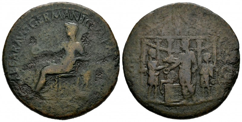 Calígula. Sestercio. 37-41 d.C. Roma. (Ric-36). Rev.: DIVO AVG / SC. Ae. 21,77 g...
