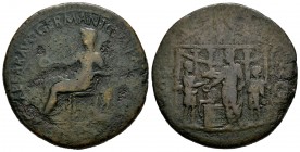 Calígula. Sestercio. 37-41 d.C. Roma. (Ric-36). Rev.: DIVO AVG / SC. Ae. 21,77 g. BC-. Est...60,00.