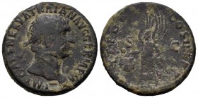 Trajano. As. 100 d.C. Roma. (Spink-3242). (Ric-417). Ae. 11,02 g. BC/BC-. Est...30,00.