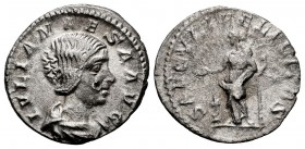 Julia Maesa. Denario. 220-222 d.C. Roma. (Ric-271). (Ch-45). Rev.: SAECVLI FELICITAS. Ag. 2,71 g. MBC/MBC-. Est...50,00.