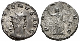 Galieno. Antoniniano. 266-267 d.C. Siscia. (Spink-300). (Ric-575). Rev.: PAX AVG. 3,35 g. Restos de plateado original. MBC+/MBC. Est...25,00.