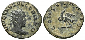 Valeriano II. Antoniniano. 258 d.C. Colonia. (Spink-10605). Anv.: DIVO CAES VALERIANO. Cabeza radiada de Valeriano joven. Rev.: CONSECRATIO. Águila. A...