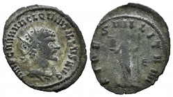 Quintilo. Antoniniano. 270. Roma. (Spink-11440). (Ric-18). (Ch-28). Rev.: FIDES MILITVM. 2,11 g. MBC. Est...40,00.