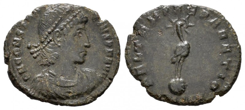 Constantino II. 1/4 maiorina. 348-351 d.C. Constantinopla. (Spink-18253). (Ric-9...